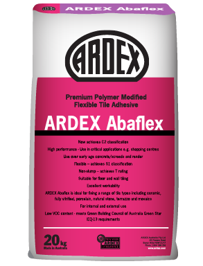 ARDEX Abaflex polymer modified cement-based tile adhesive
