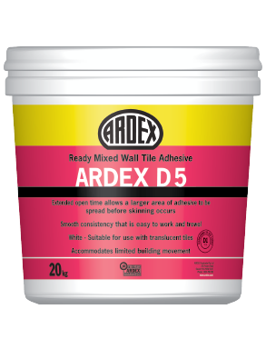 ARDEX D 5 Ready mixed, thin bed, interior wall tile adhesive