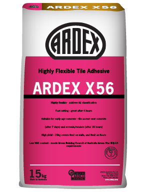 ARDEX X 56 Highly flexible tile adhesive